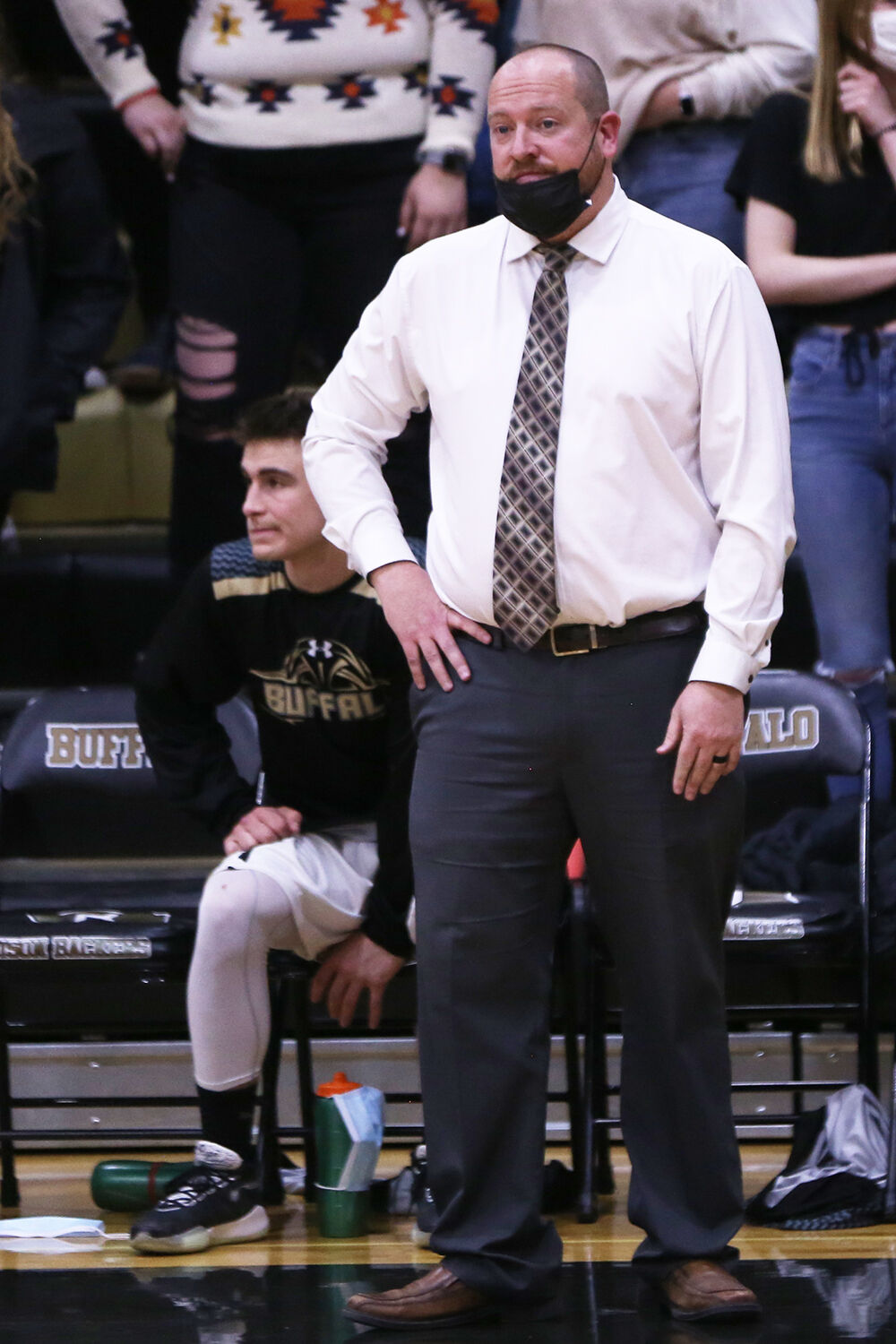 Tanner Hart silently in frustration after another charge was called